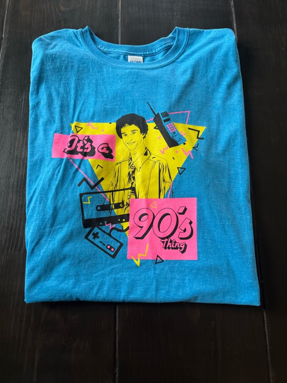 Save by the bell 90s Graphic Tee - Bright Blue